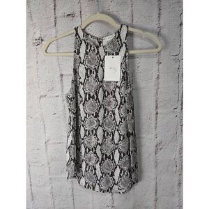 A.L.C. Snake Print Sleeveless Top Sz 0 XS New NWT‎